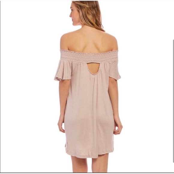 O’Neill Off the Shoulder Mini Shift Dress - Picture 3 of 8